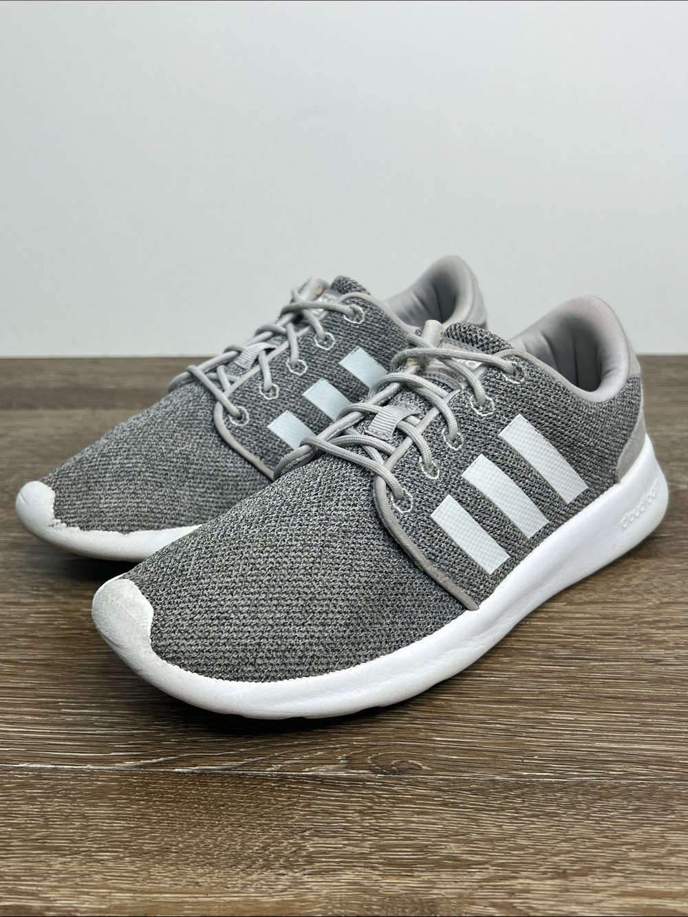adidas Cloudfoam Pure Running Shoes Gray/White Women’s Size 7 (Style AW4313)